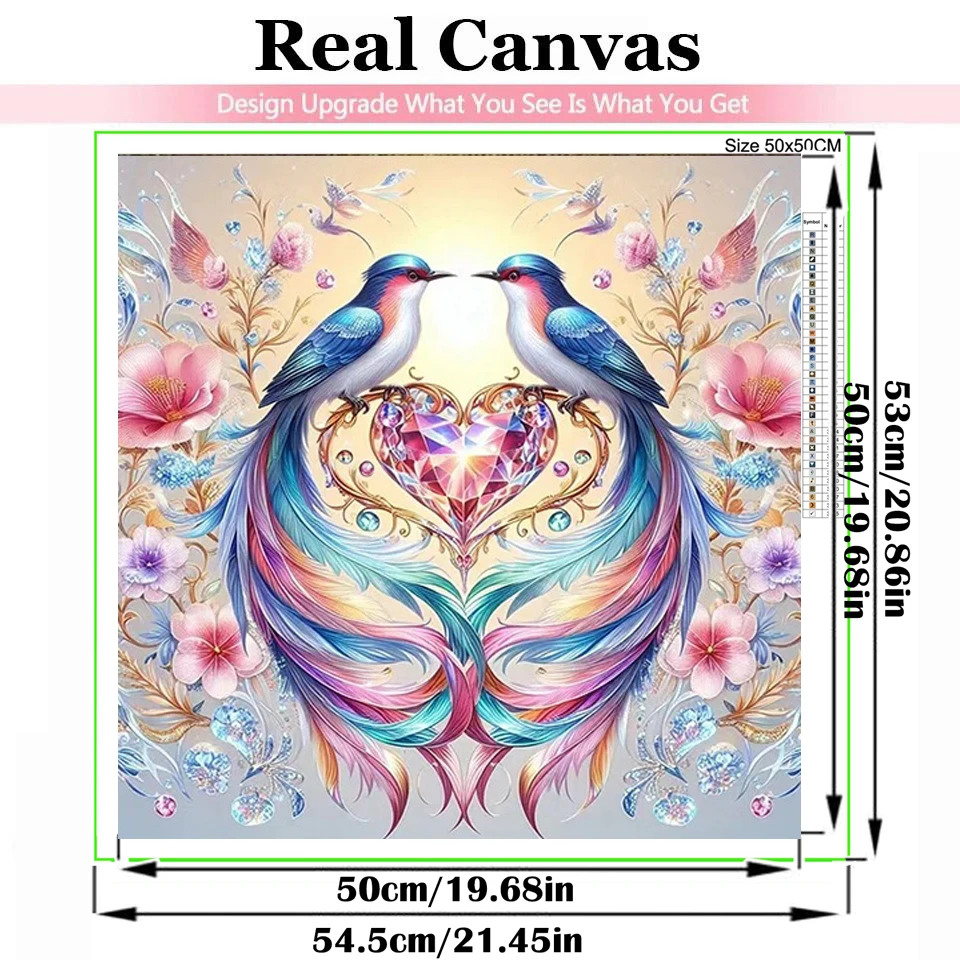 5D Diamond Painting Flowers and Birds Love 5D Diy Full Square Round Drill Mosaic Embroidery Animal Magpie Decor Home Decoration