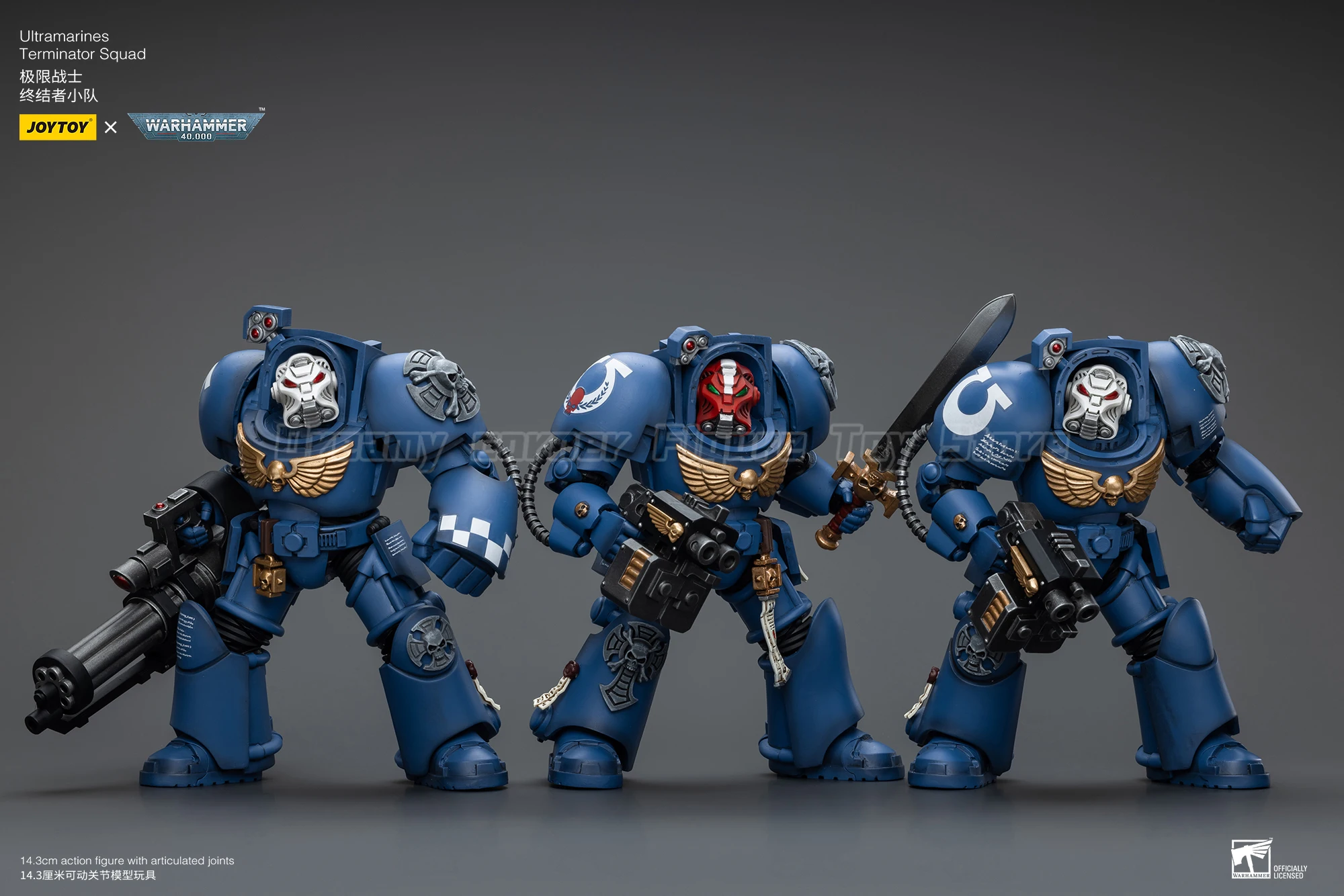 

【Pre-sale】JOYTOY Warhammer 40K Ultramarines Terminator Squad 3PCS 1/18 Action Figure Toy Model Gift