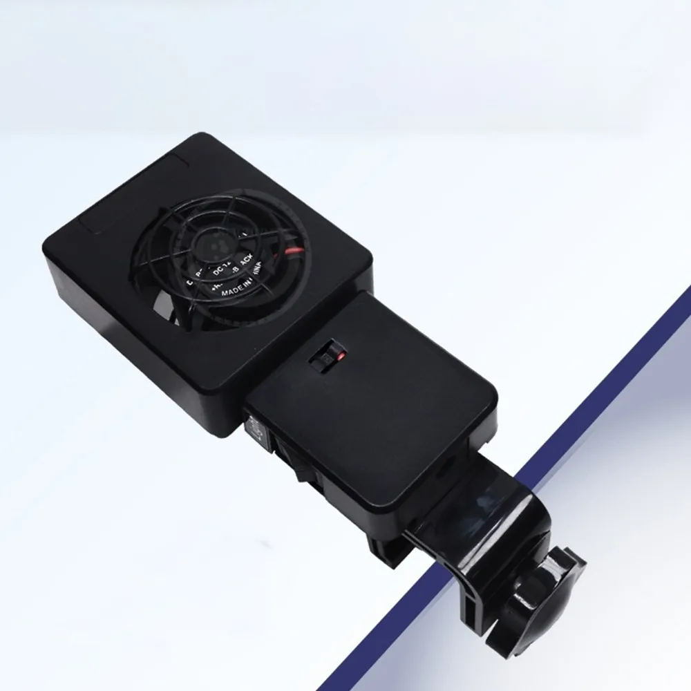 180° Rotation Aquarium Cooling Fans Wall Mounted Silent Aquarium Wall Fan Adjustable with Light System Chiller Control