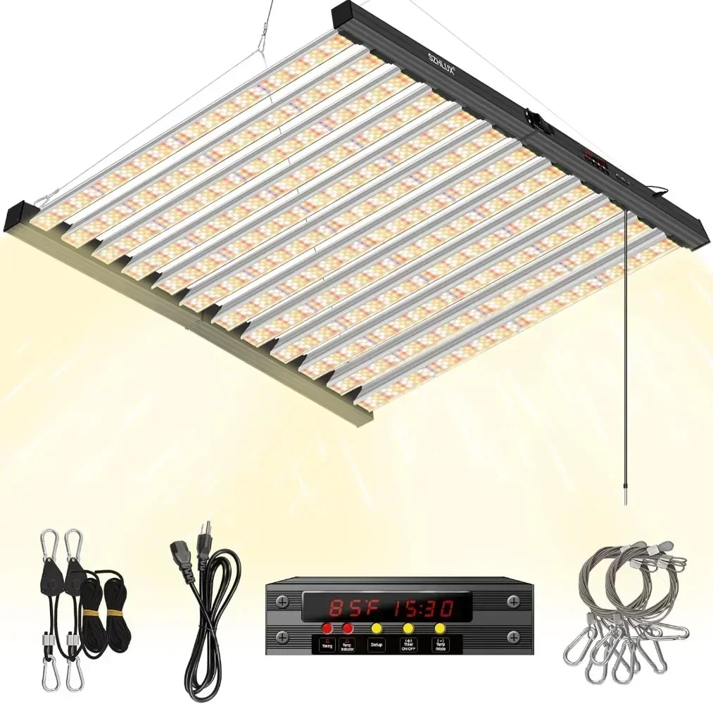 

Best Seller First Hot SalesHot SalesSZHLUX 800W LED Grow Light 7×7ft With Timer And Temp Control, Full Spectrum UV&IR Grow Lamp