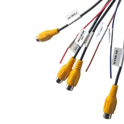 1 Piece For Android Head Unit With Built-in 360 Panoramic Camera System 12Pin Cable Adapter  DIY Accessories