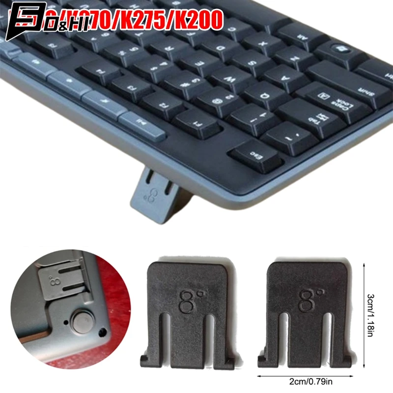 Soporte de teclado para K260/K270/K275/K200, piezas de reparación de teclado inalámbrico, 2 uds.