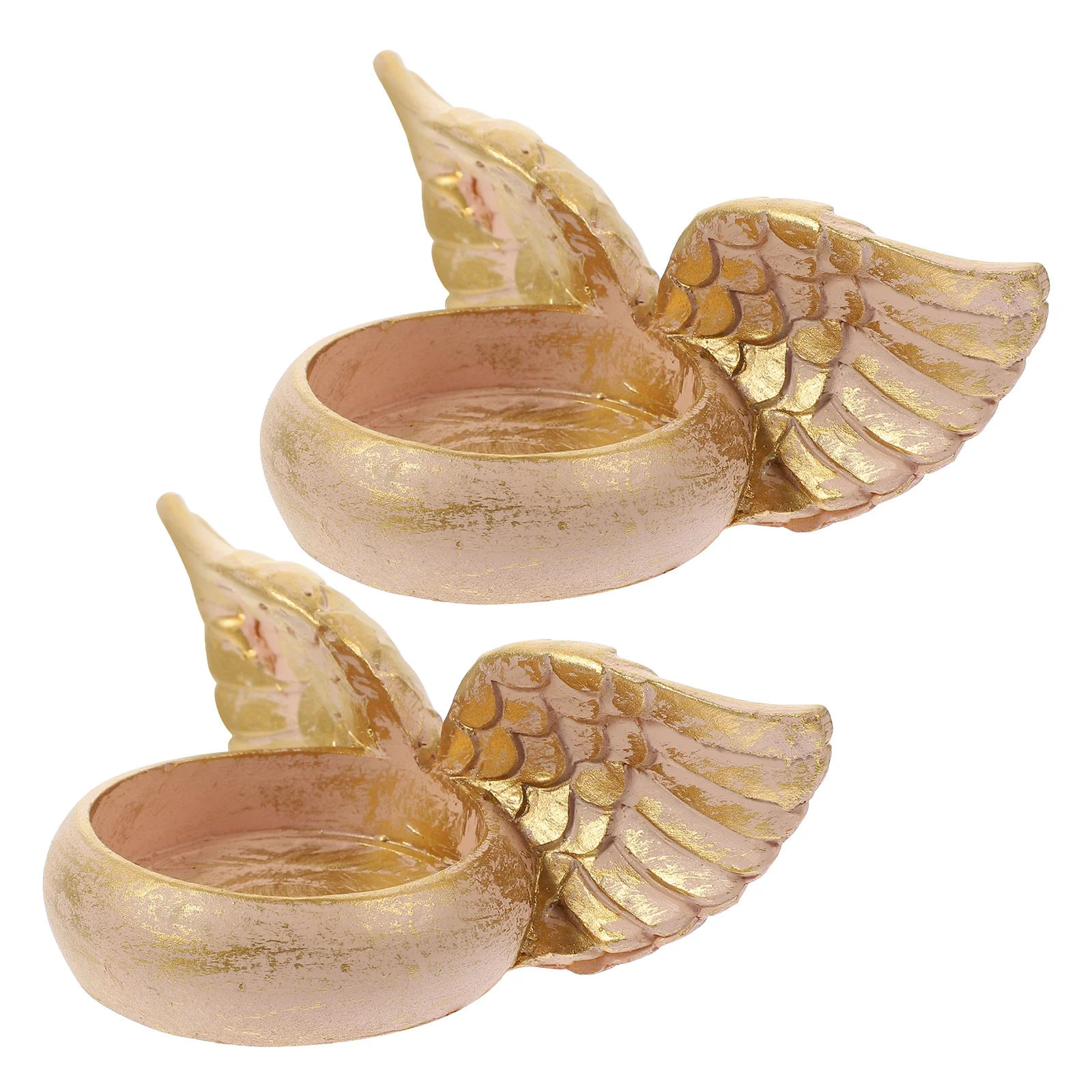 

2 pcs Christmas Angel Holders Resin Votive Stands For Wedding Decor Table Centerpieces Farmhouse Kitchen Dining Room Home