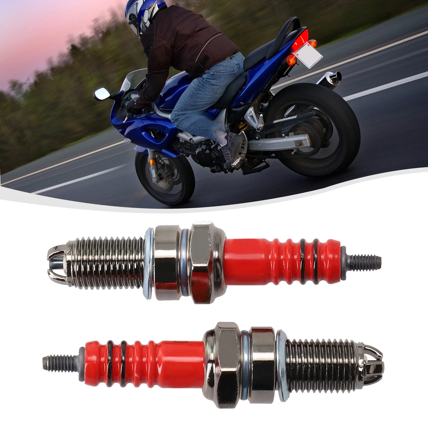 

2Pcs Motorcycle Spark Plug D8TC D8TJC For 125cc 150cc 200cc 250cc CG125 CF250 CH250 ATV GY6 Motorcycle Ignition Parts