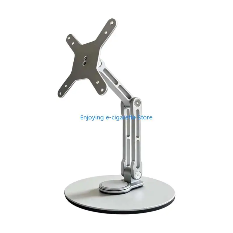 Height Adjustable Monitor Arm Display Stand with 153mm 122mm Extension and NonSlip Base for Workstation Y4QF