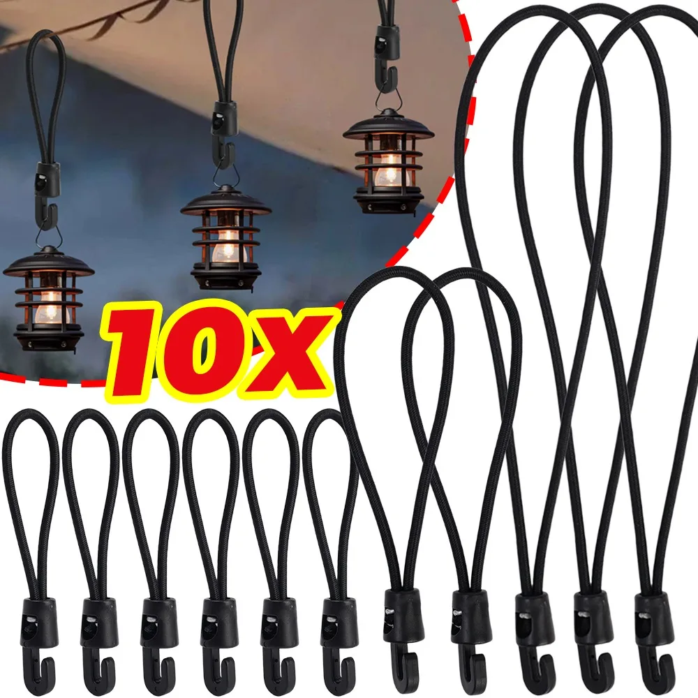 

Нейлоновый крепежный ремень для кемпинга на колесах, фиксатор, черный эластичный амортизирующий шнур, прочная эластичная лента 10/15/25 см