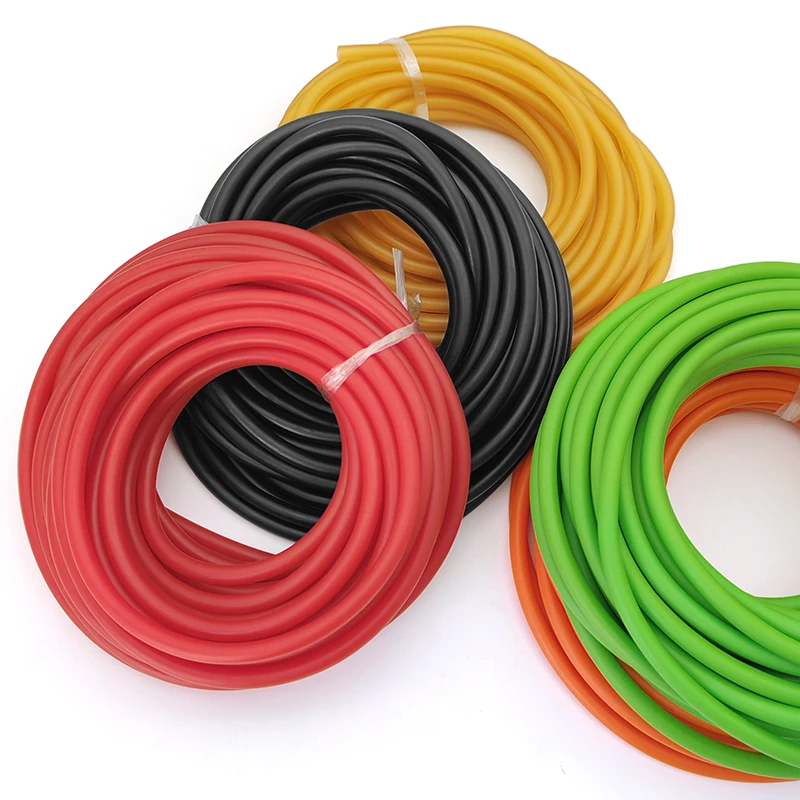 مرونة عالية المضادة للكسر خرطوم مطاطي متعدد الألوان أنبوب اللاتكس 1/2 متر ID 1.6-12 مللي متر خرطوم مرن طبيعي لعصابات مقلاع ذاتية الصنع