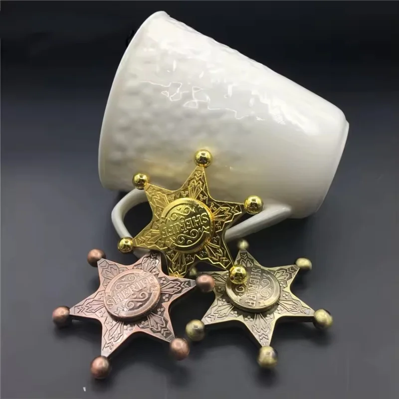 

Шериф EDC Спиннер Металлический Волчок Наконечник Гироскоп-Игрушка для снятия стресса для детей Аутизм Вращающийся Антистресс