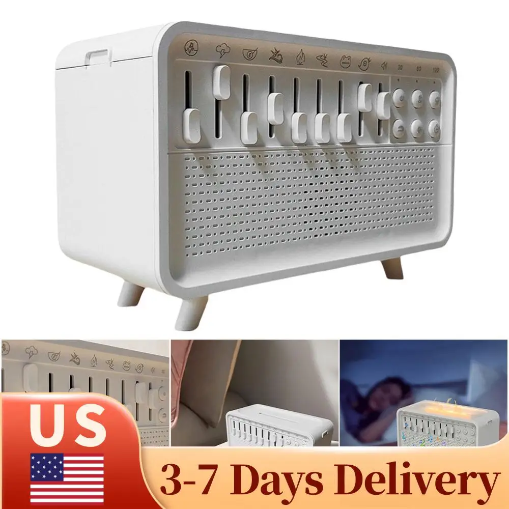 

Аппарат для сна с белым шумом и функцией диффузора эфирных масел, Bluetooth-колонка и ночник, аромадиффузор для младенцев, детей и взрослых