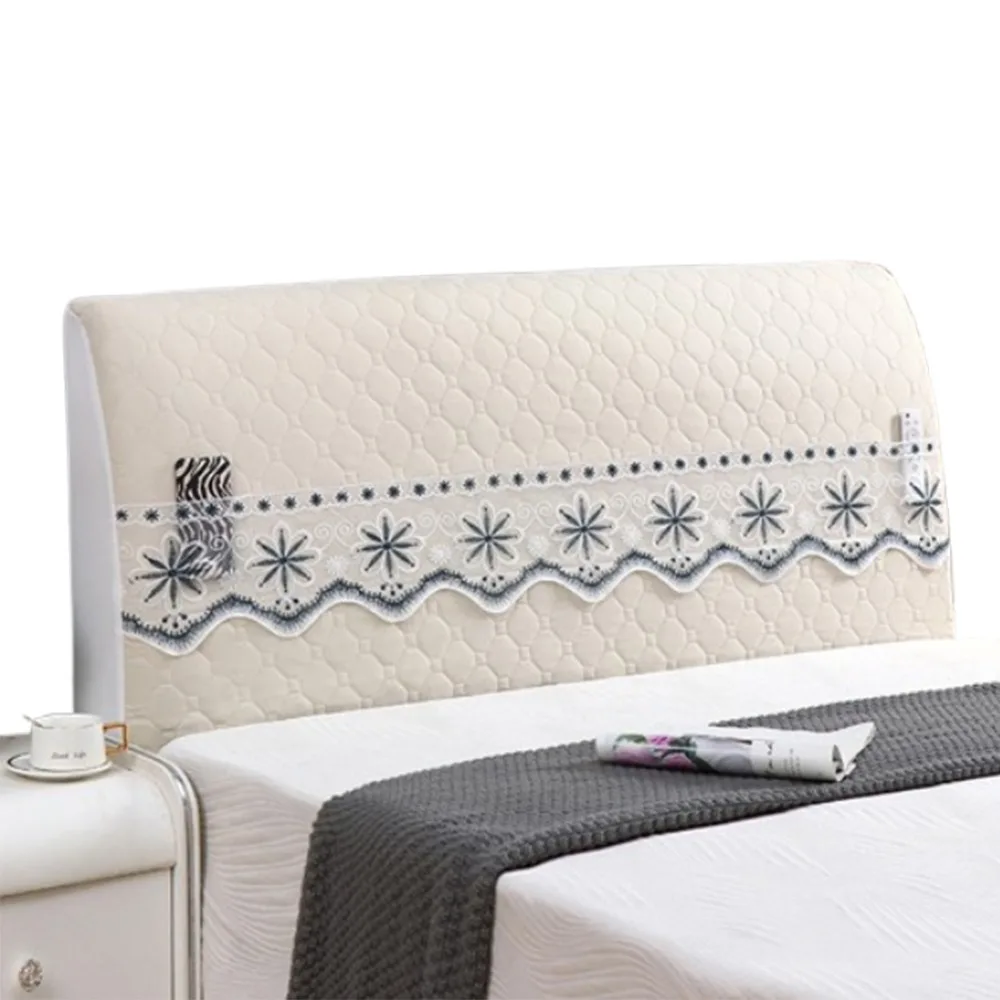 

Elastic Anti-Collision Bed Head Cover Detachable Luxury Soft Bedside Dust Cover Thickened All-inclusive Headboard Cover