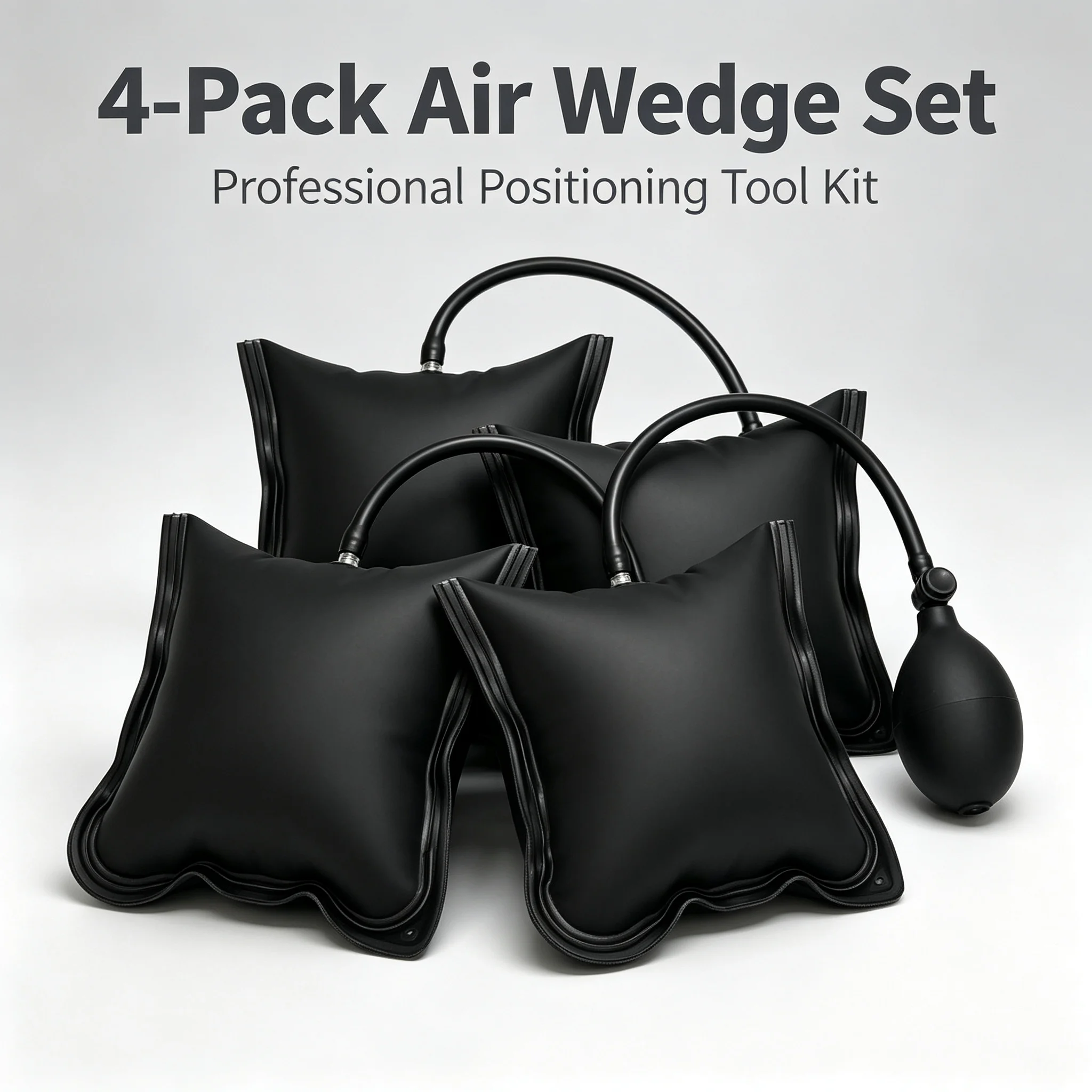Air Wedge Bag, Inflatable Leveling Tool Kit, Door & Window Installation, Car Lockout Tool, Hand Pump, Universal TPU