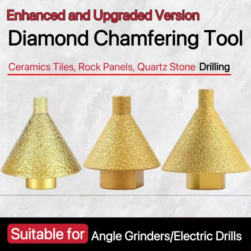 M14/10 алмазное сверло для снятия фаски, расширение отверстий, конус, резьба, шлифовка, полировка для фарфоровой плитки, инструменты для сверления мрамора