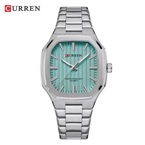 Imagen 2 del producto Reloj CURREN 8458 exquisito de cuarzo para hombre, reloj de moda de negocios resistente al agua con tira de acero luminosa, reloj de ocio para hombre, relojes masculinos