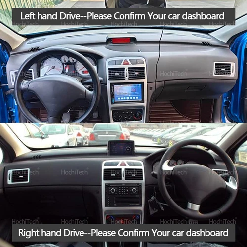 Imagen 2 del producto Cubierta de tablero almohadilla protectora tablero parasol alfombra Anti-UV Dashmat para Peugeot 307 307sw 307cc 2002 ~ 2008 2005 2006 2007