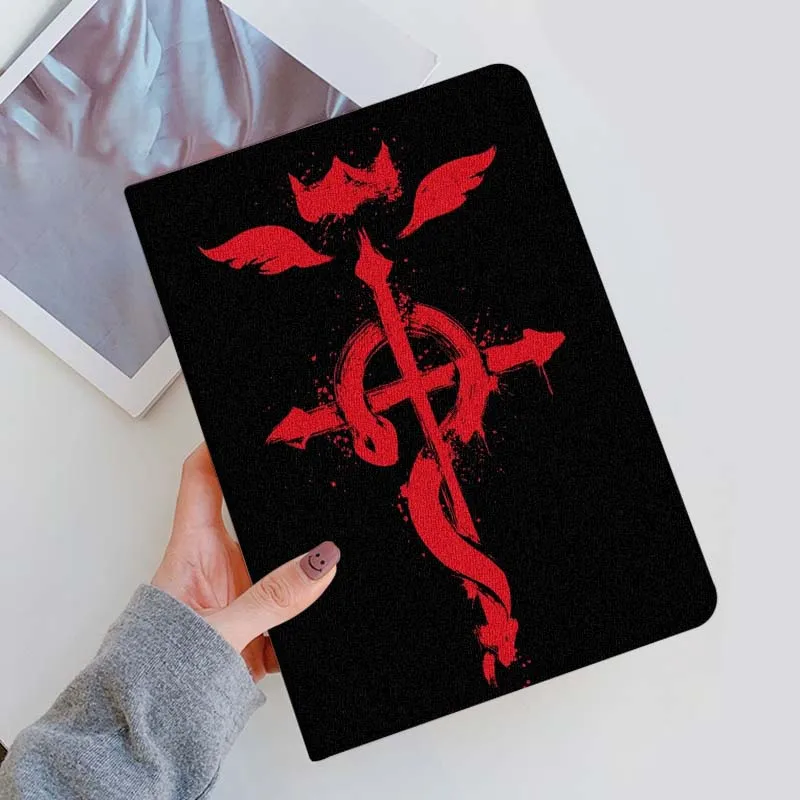 

Fullmetal Alchemist Logo For Vivo IQOO Pad Pad2 Pad3 Pad5 Air SE Pro 11 11.5 12.1 12.3 13 inch Foldable Cover Tablet Case