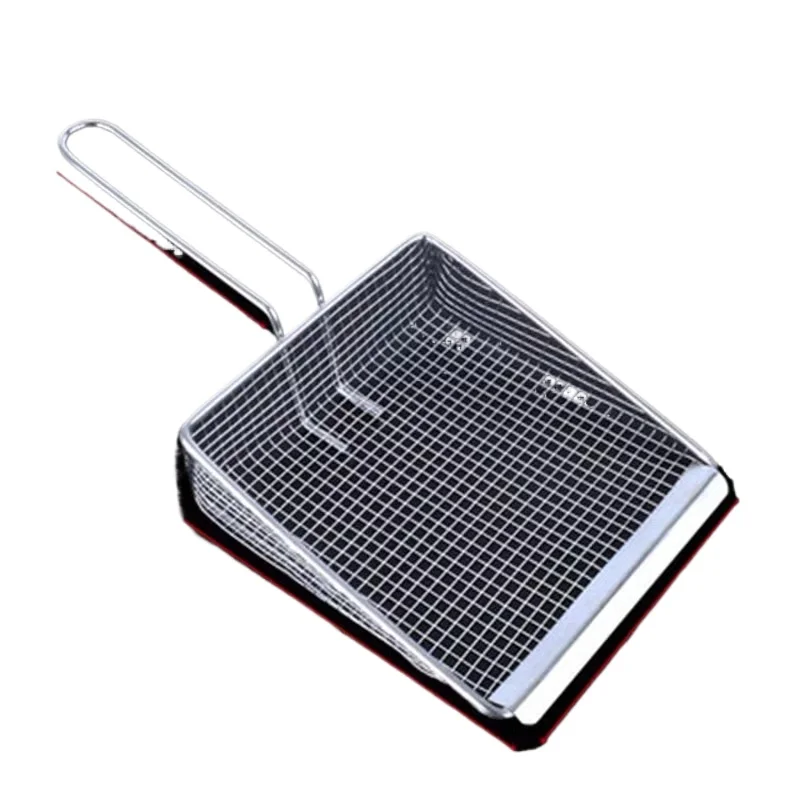 Stainless Steel Chicken Fried Spade French fries Oil Filter Spoon Net Basket Potato shovel Strainer colador acero inoxidable