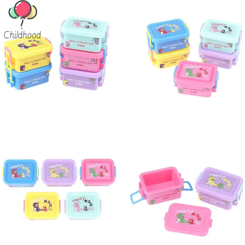 1Pcs 1/12 Dollhouse Mini Storage Box Model Furniture Accessories For Doll House Home Decoration Kids Pretend Play Toys