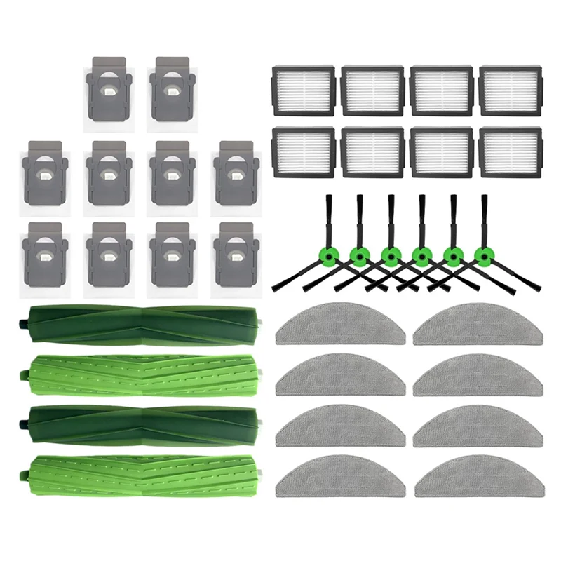 

Shopper's Appliances Fit For Irobot Combo I5 / I5+ / J5 / J5+ Robot Vacuum Main Side Brush HEPA Filter Mop Pads Dust Bags Replac