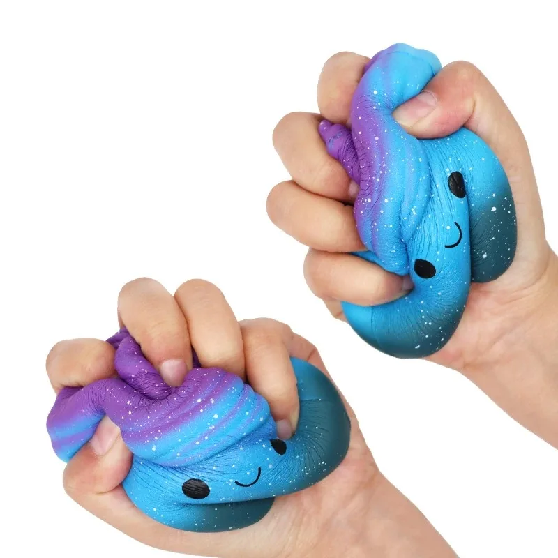 1pcs Slow Rising Squishy Toys Galaxy Starry Packs Scented Squishy Squeeze Toy Stress Reliever Gift