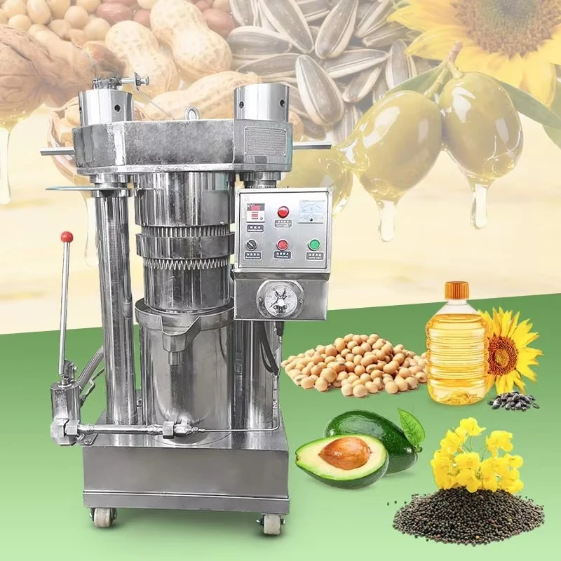 Presse Huile Pressure Small Manual Hydraulic Ginger Extraction Sunflower Make Sesame Oil Press Machine