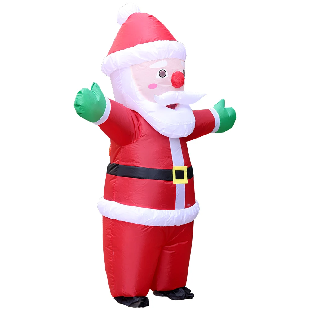 Halloween Adult Santa Claus Inflatable Costume Decoration Christmas Party Bar Interactive Funny Include Fan Battery Case view 4