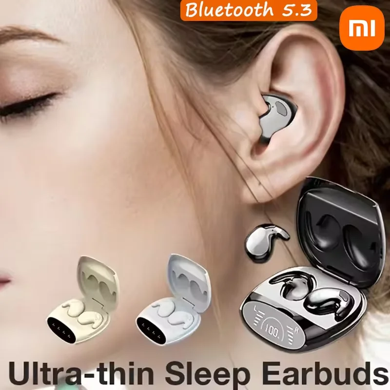 Xiaomi MD528 Mini Sleep Invisible Earbuds TWS Wireless Headphones Bluetooth 5.3 Earphone Noise Cancelling Sports Stereo Headsets