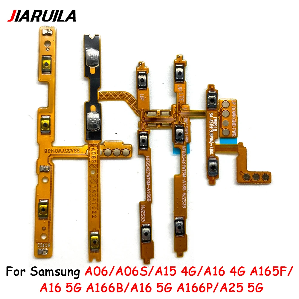 Power ON OFF Mute Switch Control Key Volume Button Flex Cable For Samsung A06 A06S A15 A16 4G A25 5G Power Flex Cable