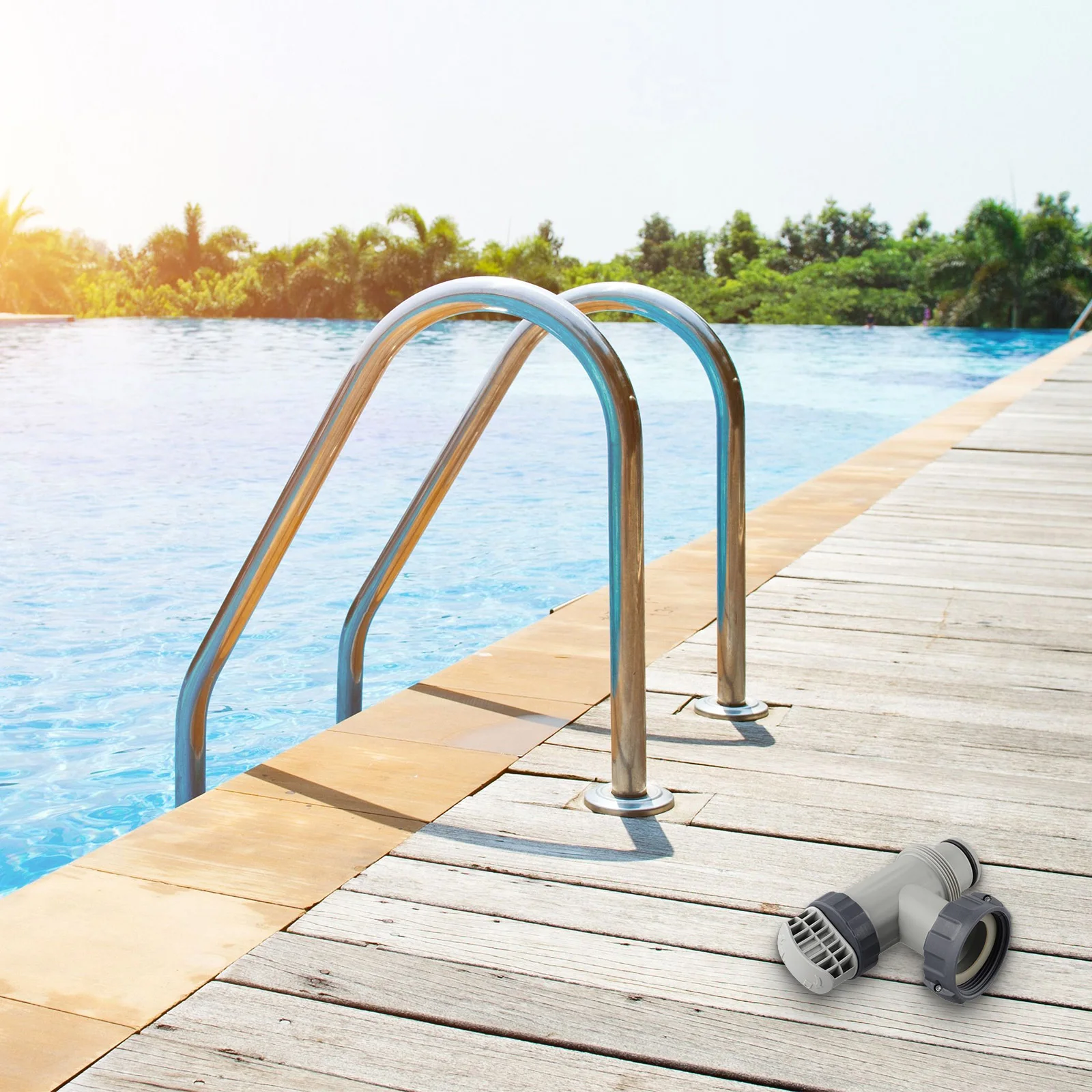 

Pool Tank Plunger Valve 1.25" To 1.5" B-Type Hose Adapter For Intex Swimming Pool Replacement Pool Plunger Valve And Adapter