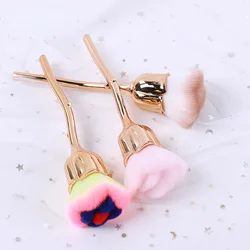 Rose Flower Nail Art Brush Remove Nail Dust Brushes High Quality Acrylic UV Gel Polish Powder Cleaning Tool Beauty Makeup Brush