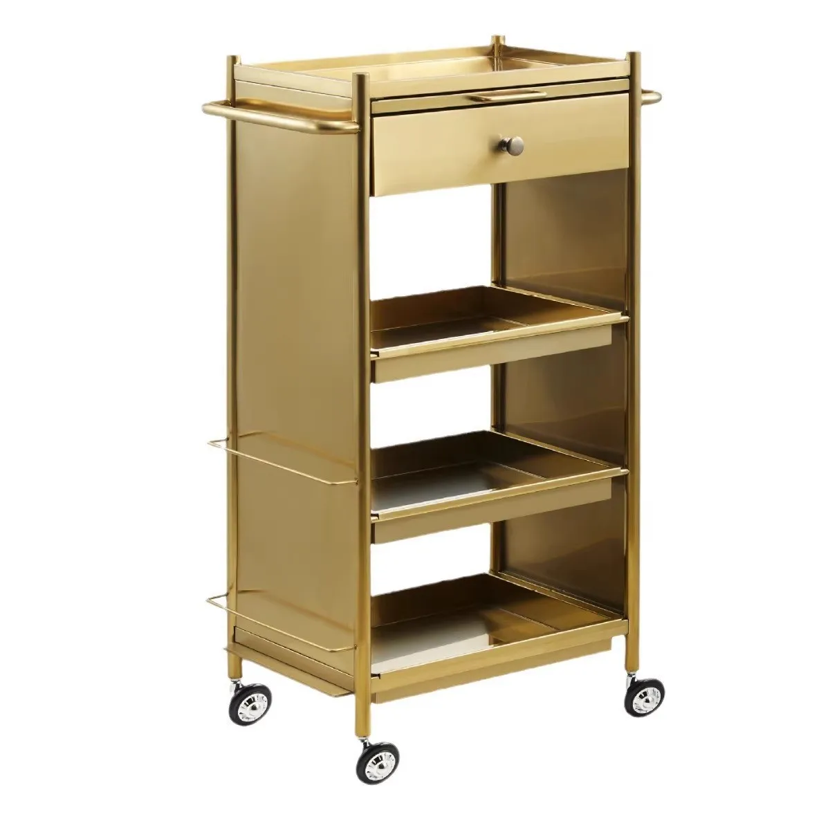 Stainless steel hair cart hair salon special barber shop perm dyeing hair extension tool cart