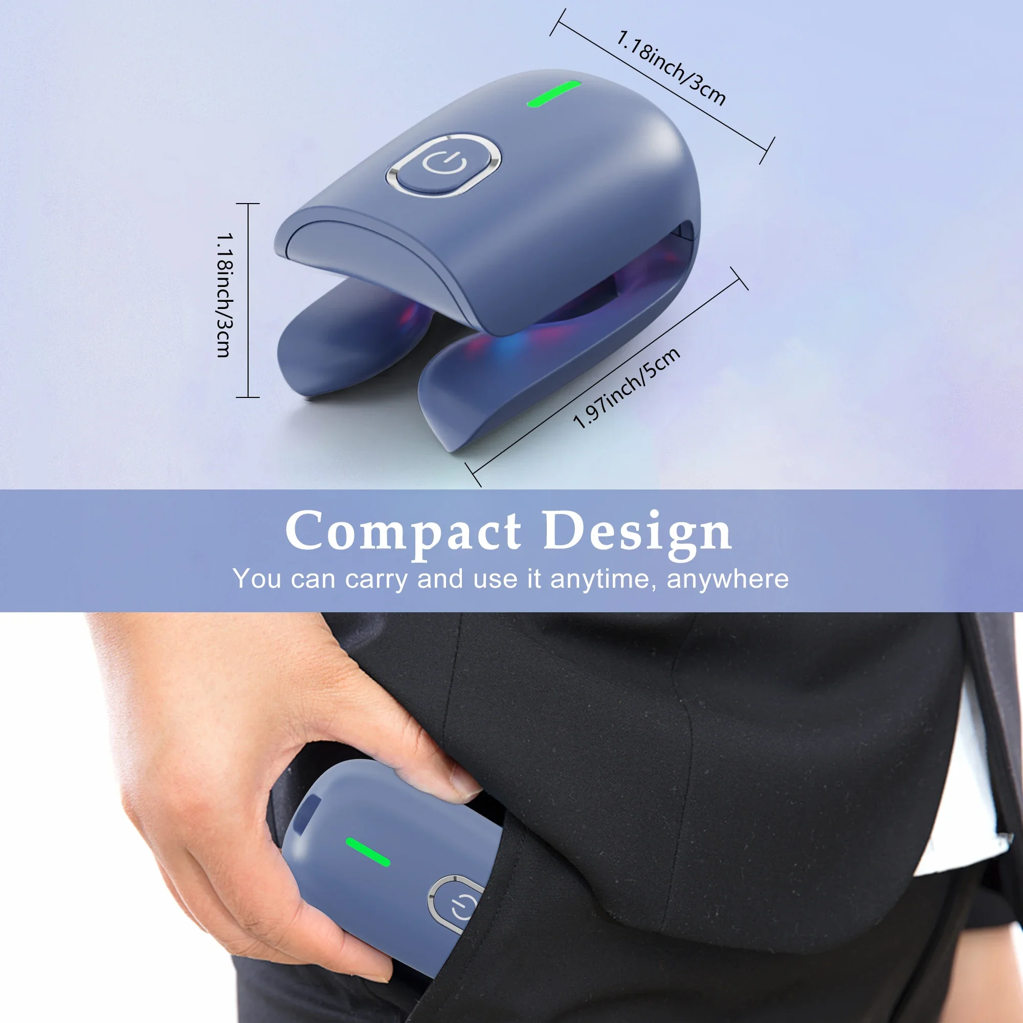 Nail fungus laser therapy device, USB charging, onychomycosis treatment, treatment machine, neutral foot care tool