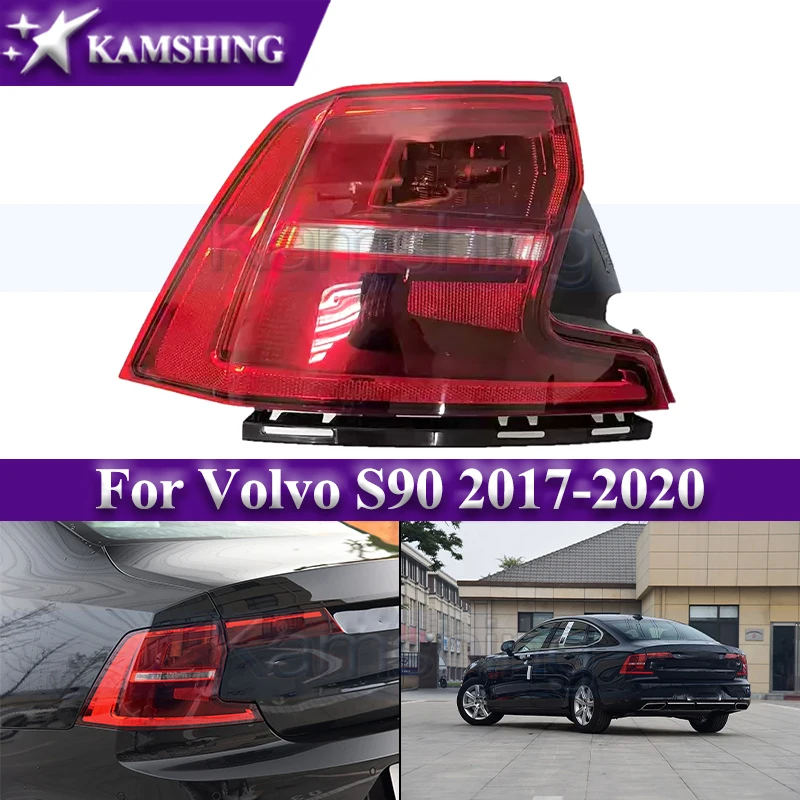 

Kamshing Rear Bumper Taillight For Volvo S90 2017-2020 Outer Tail Light Taillamp Rear Brake Lamp Stop Light