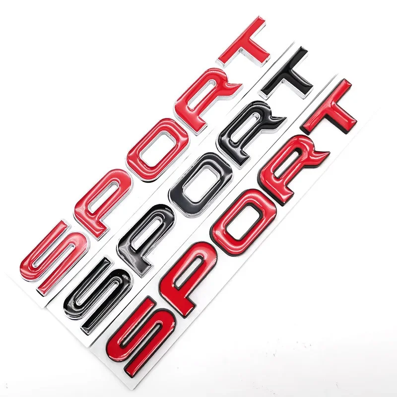 3D Metal Sport Car Rear Trunk Side Fender Emblem Badge Decals Sticker Styling Accessories For Land Rover Discovery Range Rover