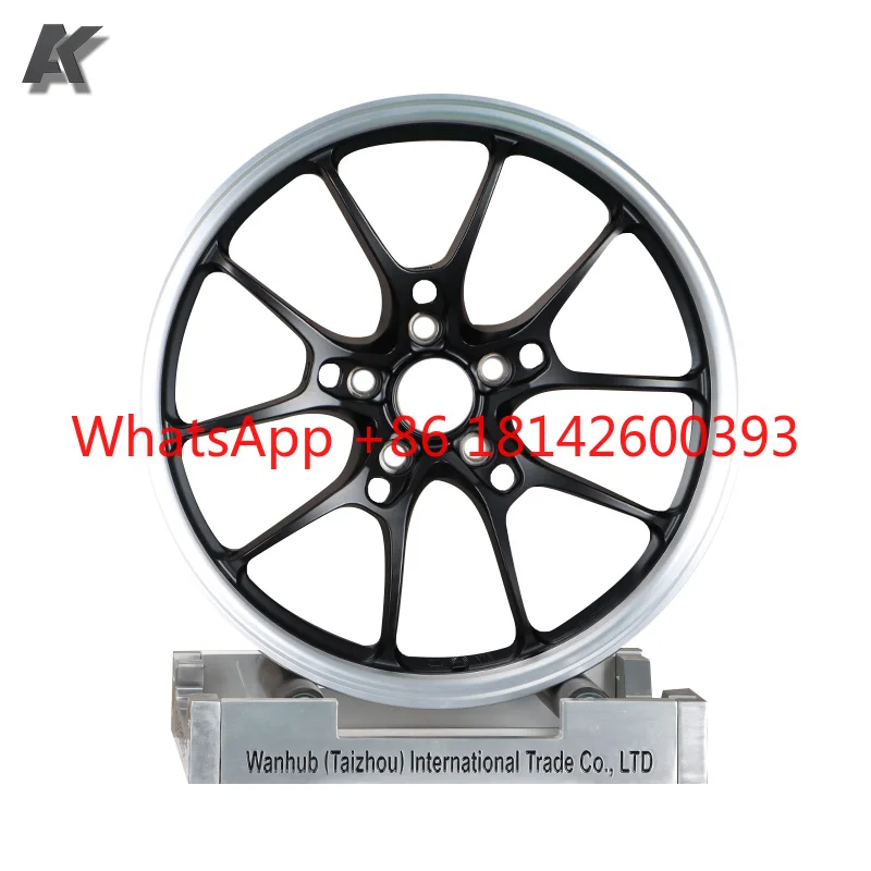 Wangu Custom Original Concave Design Alloy 5x112 5x120 5x114.3 Passenger Car Forged Wheels Rims with Lips