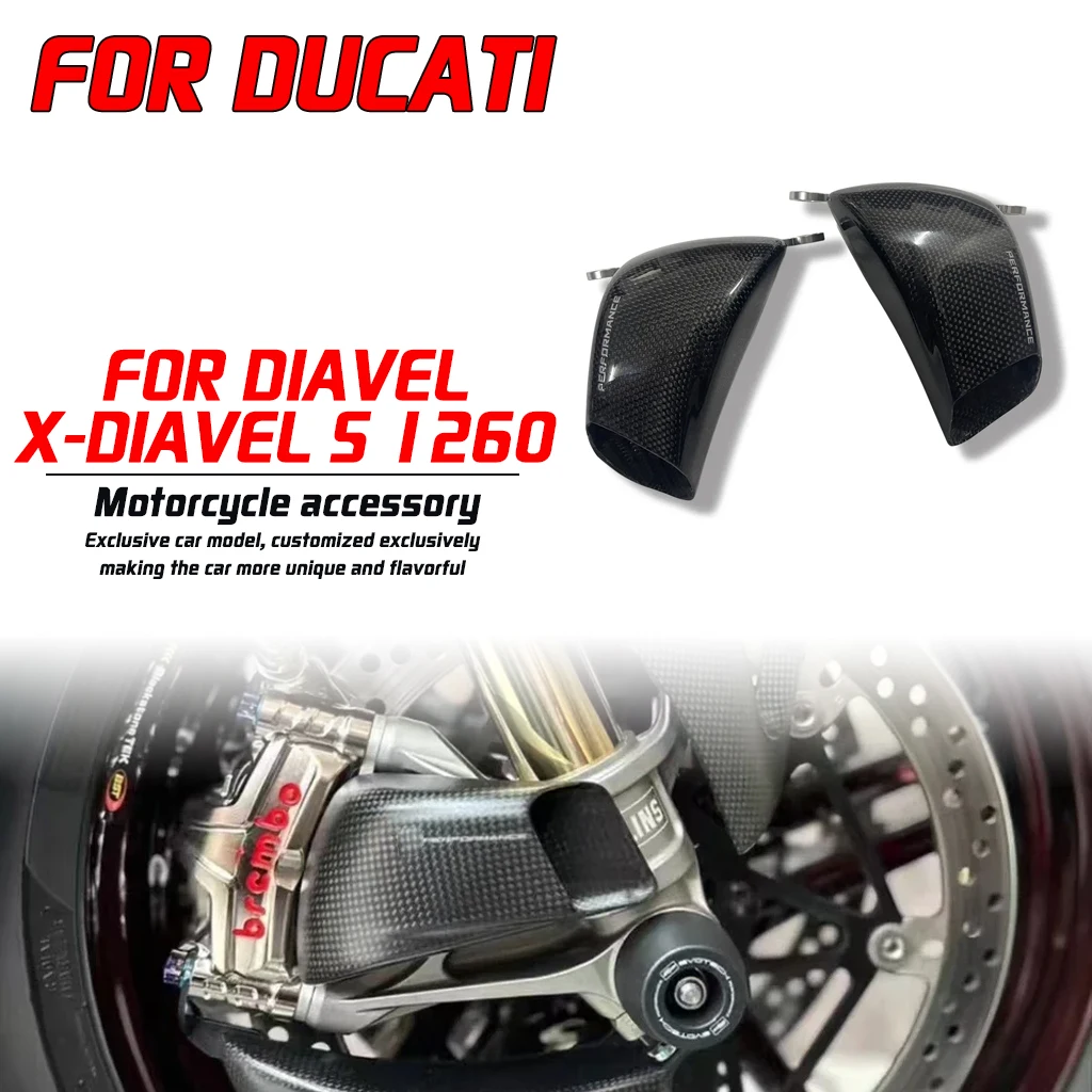 

Для Ducati DIAVEL X-DIAVEL S 1260 100 мм мотоциклетный передний тормозной воздуховод из углеродного волокна, суппорт, крышка радиатора, аксессуары