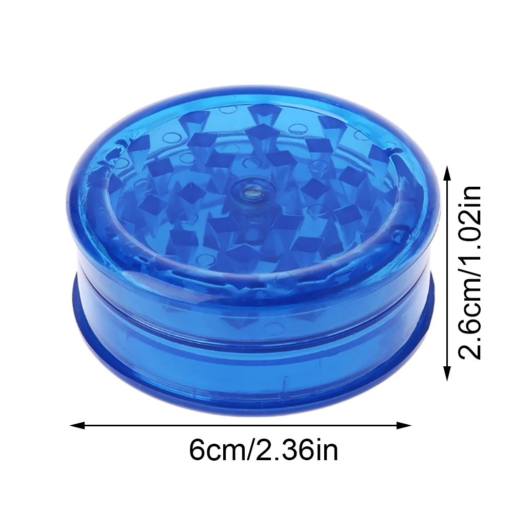 1/2/5Pcs 60mm 3 Layer Round Shape  Herb Grinder Tobacco Shredder Spice Mill Crusher Plastic Tobacco Grinder Smoking Accessories - view 4