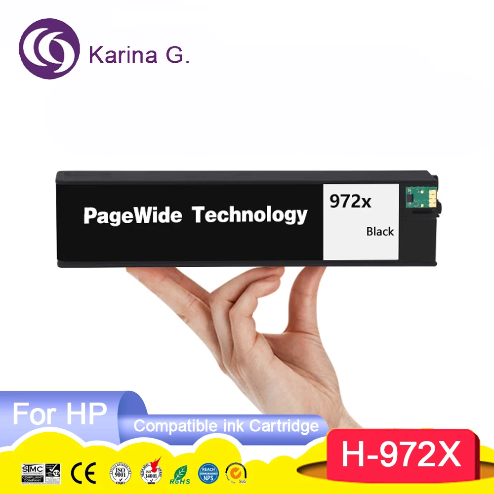 

972 972X Premium Color Compatible InkJet Ink Cartridge for HP972X For HP 352DW P55250dw/P57750dw 477dn/dw/552dw/577dw/z Printer