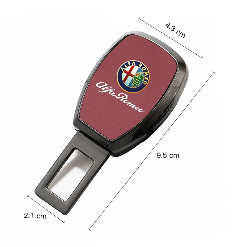 Car Seat Belt Extender Seatbelt Lock Buckle Clip Plug For Alfa Romeo 156 159 147 4C 8C 166 Giulia Giulietta Mito Stelvio Spider