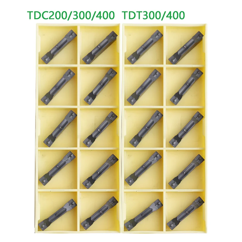 10pcs TDC200 TDC300 TDC400 TDT300 TDT400 LF6018 Carbide Insert CNC Grooving Blade DESKAR Lathe Metal Cutter Turning Tools for M.