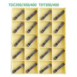 10pcs TDC200 TDC300 TDC400 TDT300 TDT400 LF6018 Carbide Insert CNC Grooving Blade DESKAR Lathe Metal Cutter Turning Tools for M.