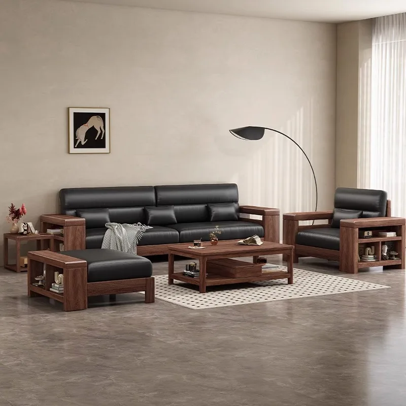 

Customizable New Chinese Sofa Combination Modern Simple Princess Cat Scratch Storage Small Apartment Living Room Furniture