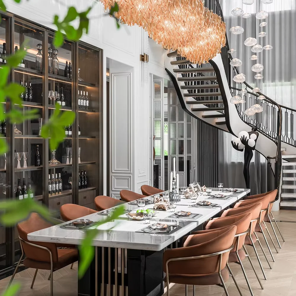 

Sanhai French Retro Interior Design House Master Plan Apartment Loft 3D Max Rendering Customized Holistic Construction Drawing