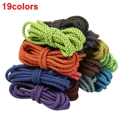 1Pair 100/120/140/160cm Fluorescent Shoelaces for Sneakers Fluorescent Reflective Round Rope Shoes Lace Light Shoelaces Unisex