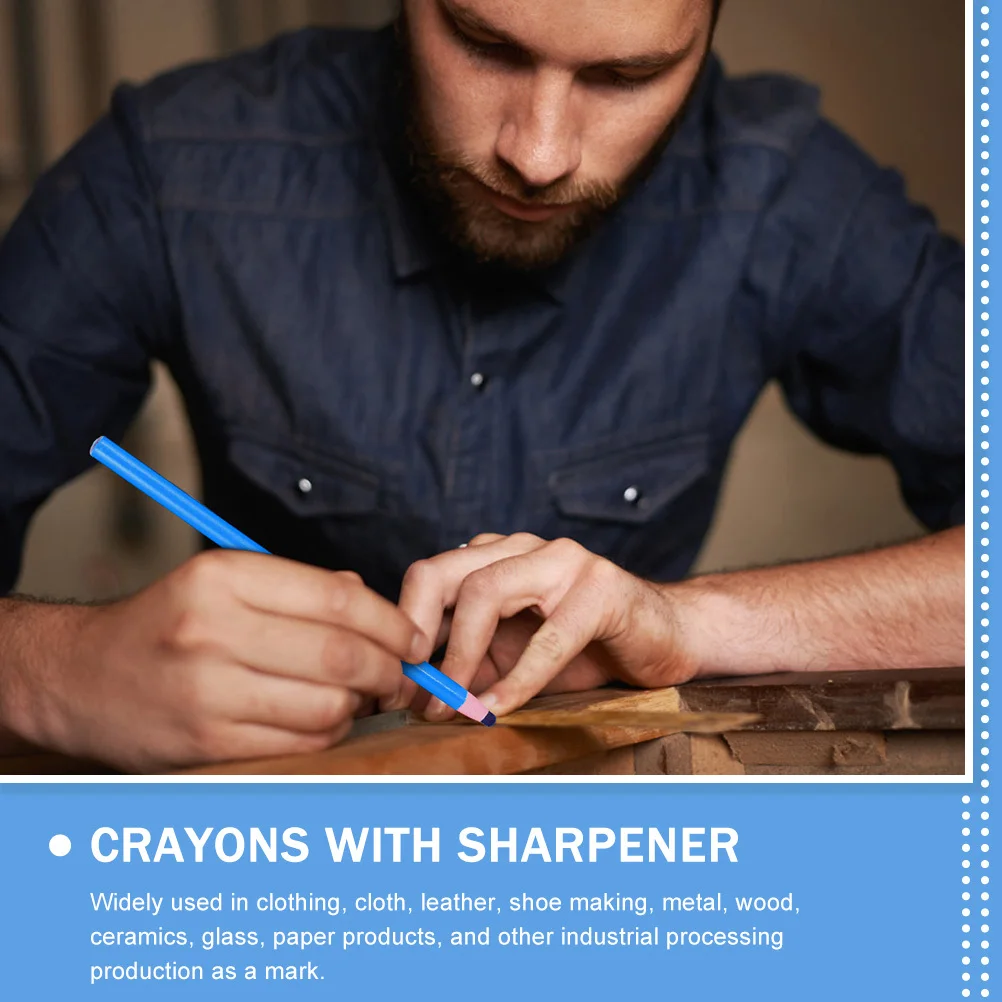 

24Pcs Mark Pens Solid Peel-Off Wax Marker Pens for Dressmakers Fabric Glass Ceramics Industrial Marking