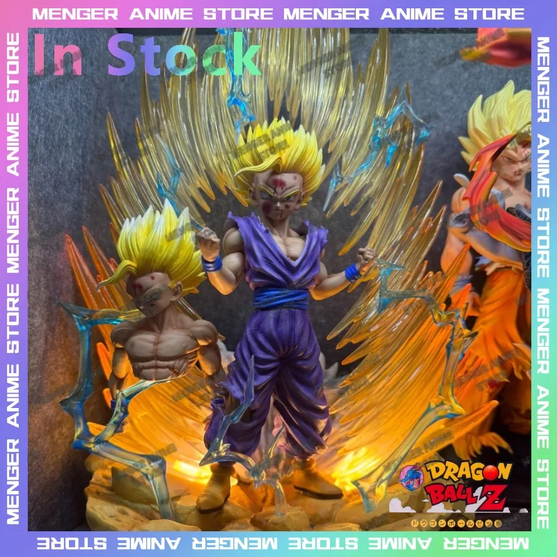 

Dragon Ball Z Son Gohan Super Saiyan Luminous Action Statue Anime Figures Replacement Heads Model Toy Collectible Birthday Gift