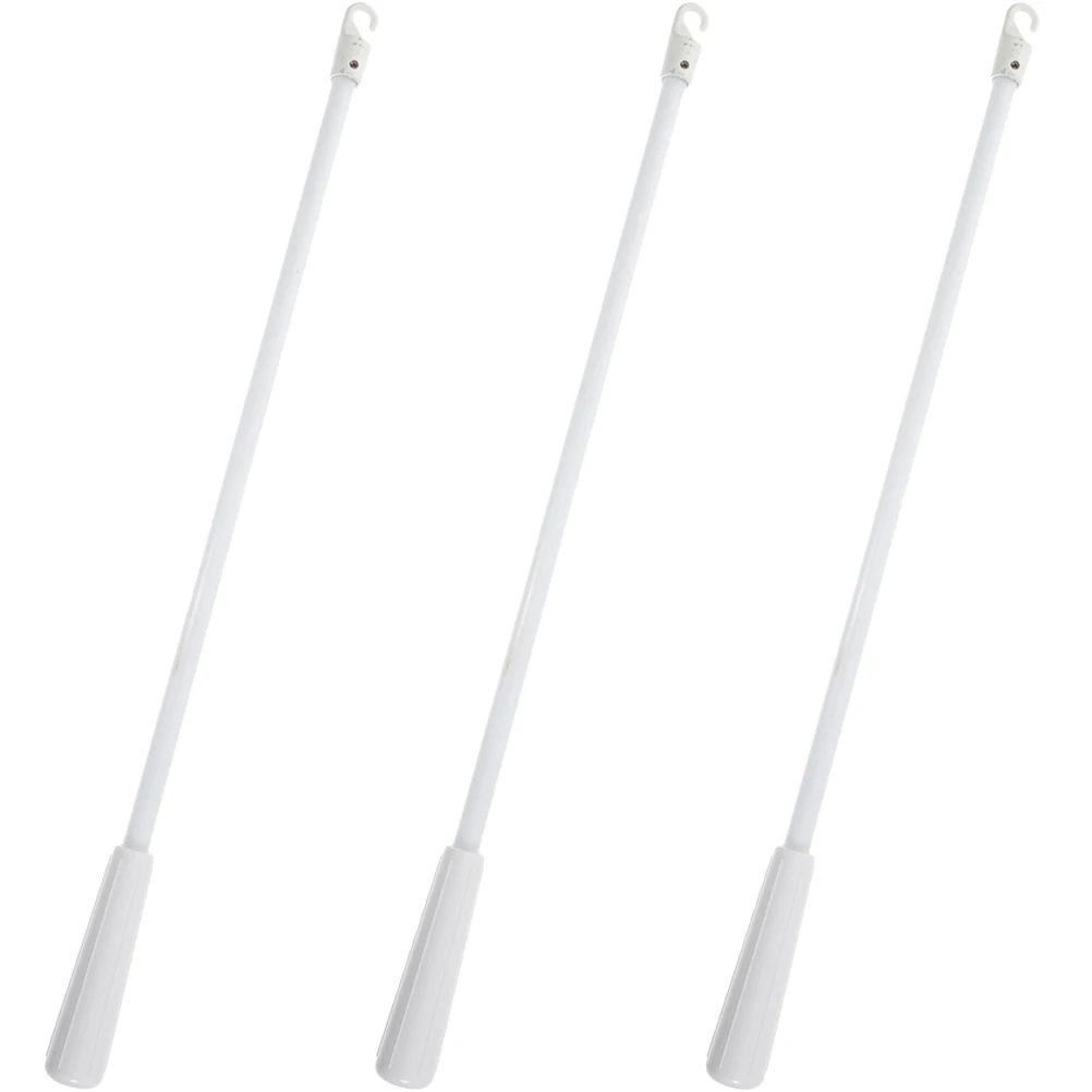 

3pcs Fiberglass Blind Wands Replacement Vertical Curtain Pull Rods Sturdy Long Hooks Easy Pull Window Tilt Accessories Home