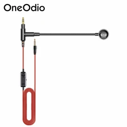 Oneodio Studio DJ Headphones 3.5mm Aux Audio Cable Extended Noise Cancelling Microphone Volume Control Mic One-button Mute