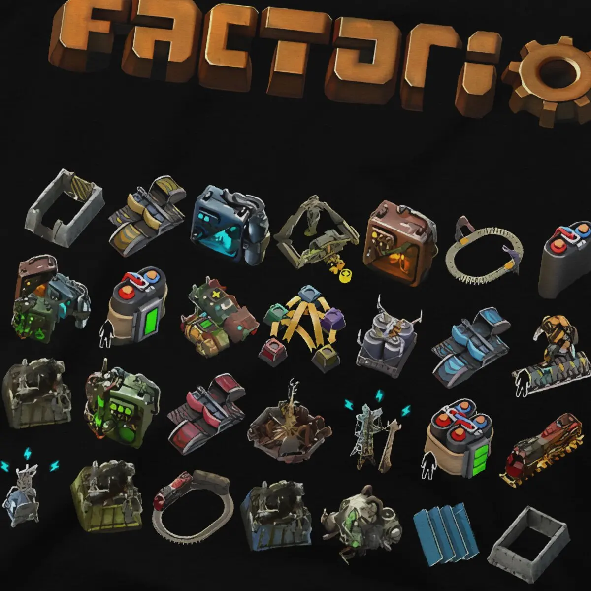 F-Factorio Game Man TShirt Factorio, The Factory Must Individuality T Shirt Harajuku Streetwear Hipster