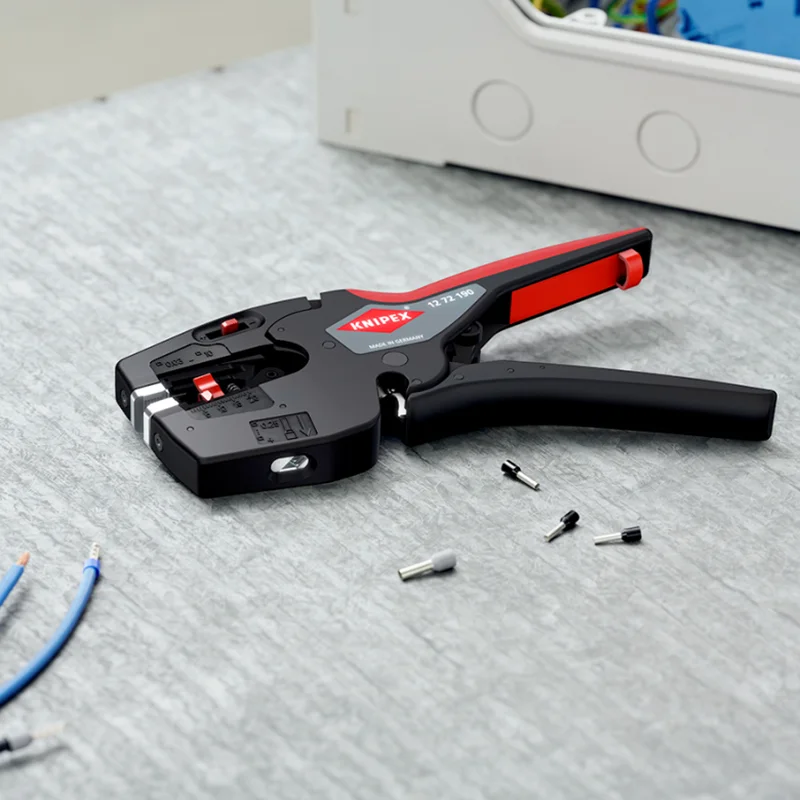 KNIPEX 12 72 190 NexStrip Multi-Tool for Electricians Automatic Wire Stripper