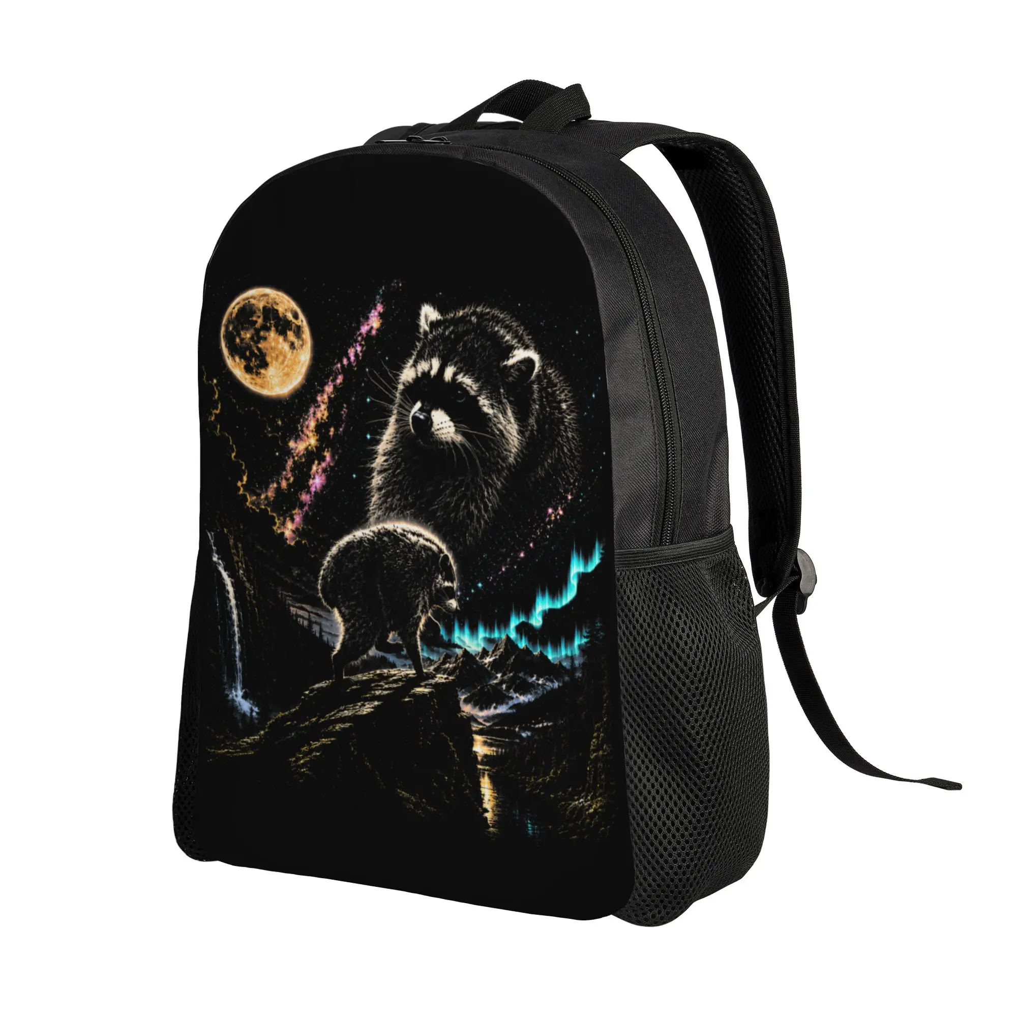 Jimothy Raccoon Seattle Feral Legend Retro Jimothy Moon Backpack  Outdoor Style Backpacks Boy Kawaii School Bags Big Rucksack
